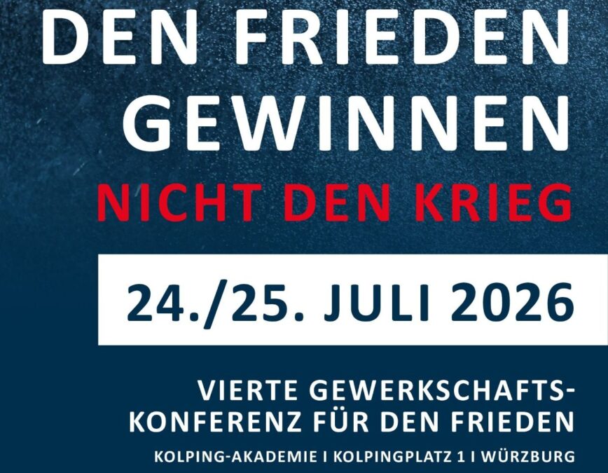 Plakat zur Gewerkschafts Konferenz