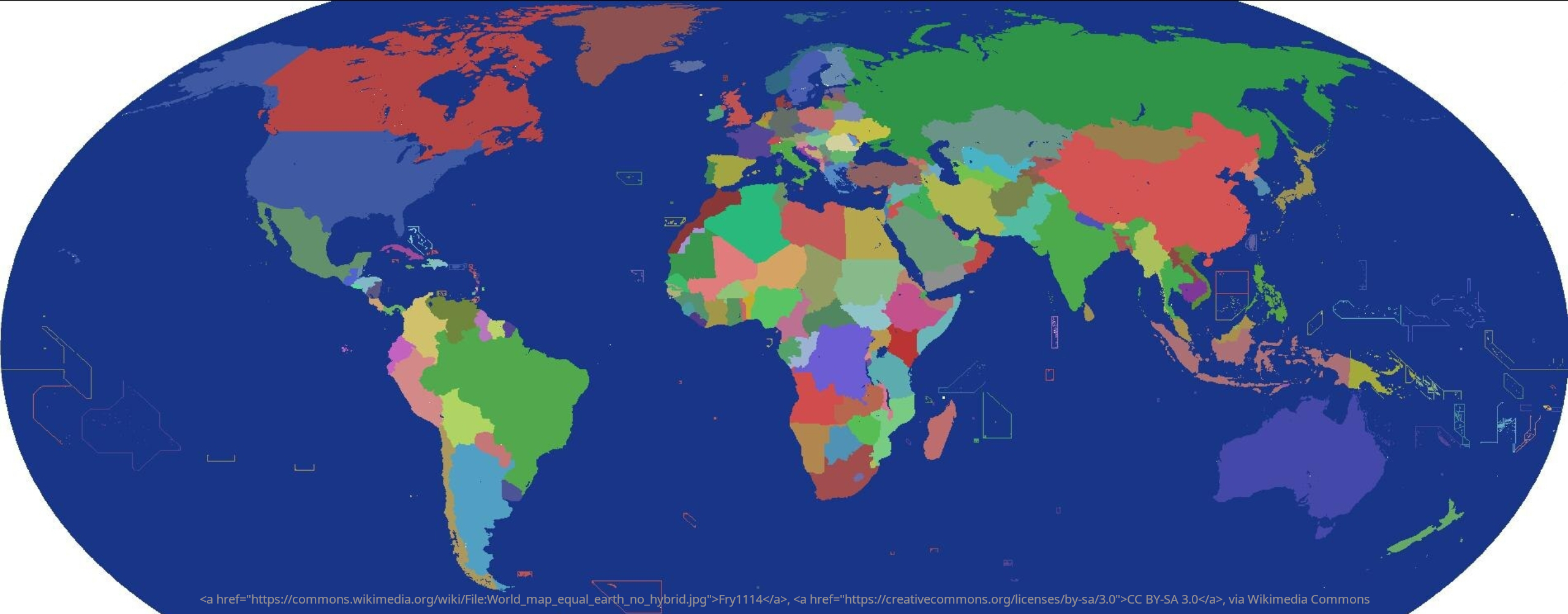 World map equal earth no hybrid