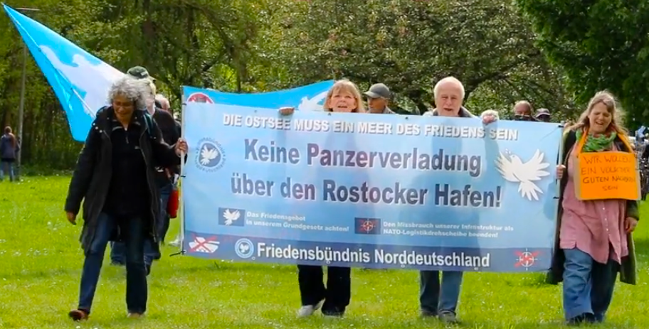 Frontbanner Rostock Demo 5.5.2024