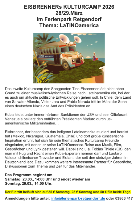 Eisbrenners Kulturcamp 2026