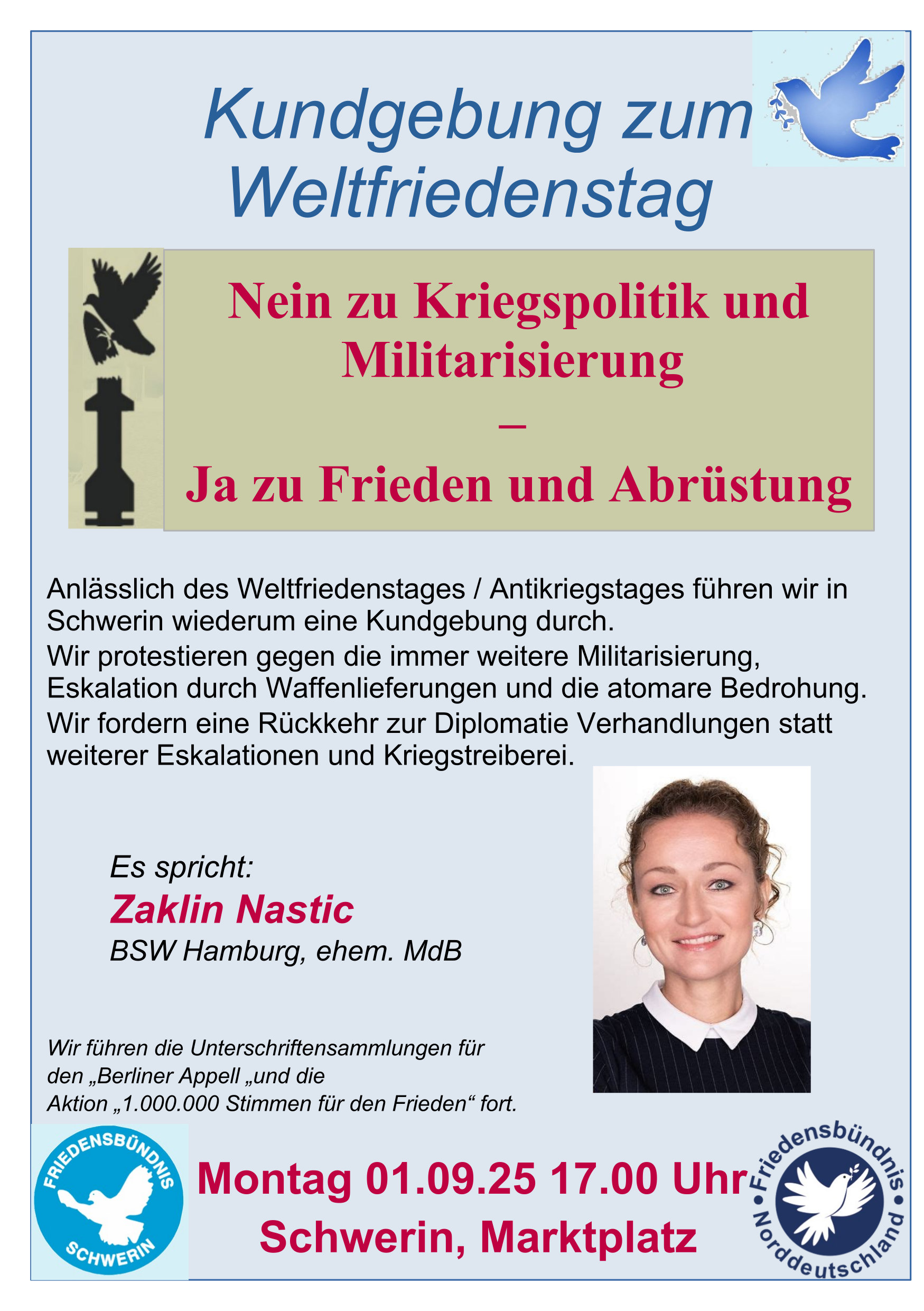 Schwerin Weltfriedenstag 2025 1
