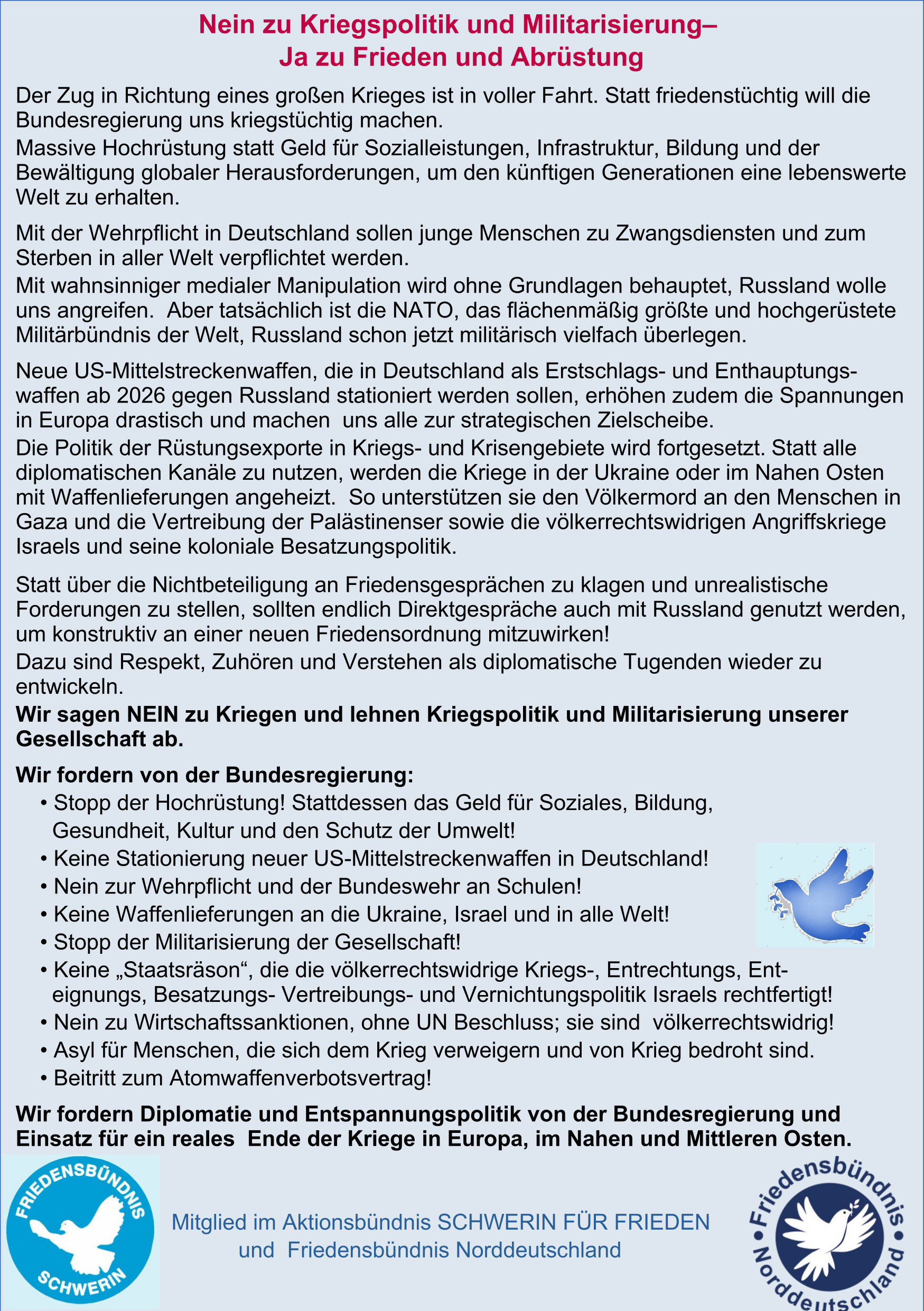 Schwerin Weltfriedenstag 2025 2
