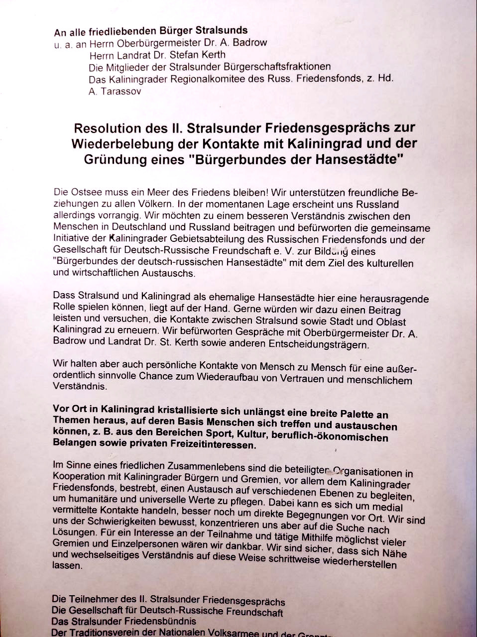 Stralsunder Resolution