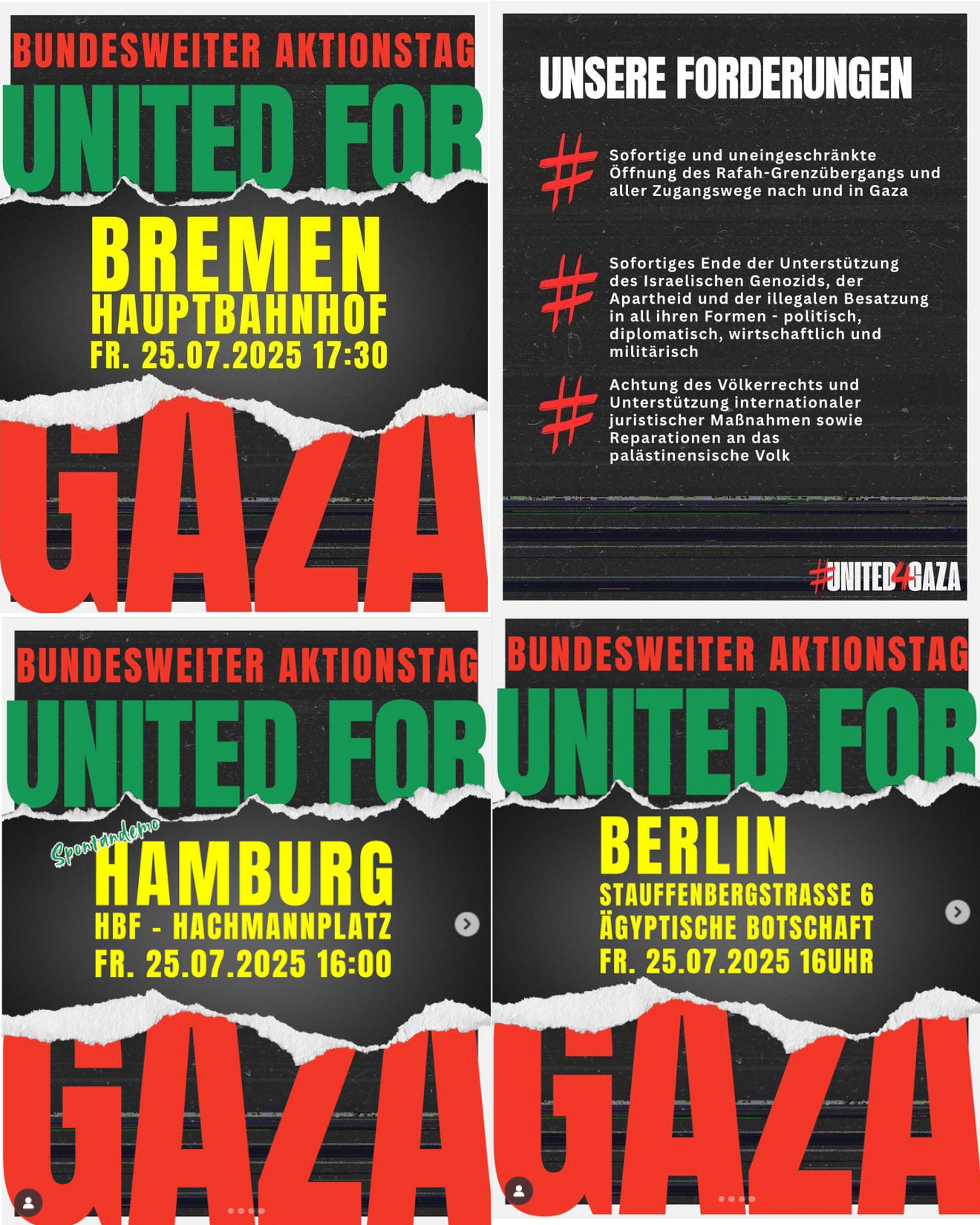 BundesweiterAktionstagUnited4Gaza 